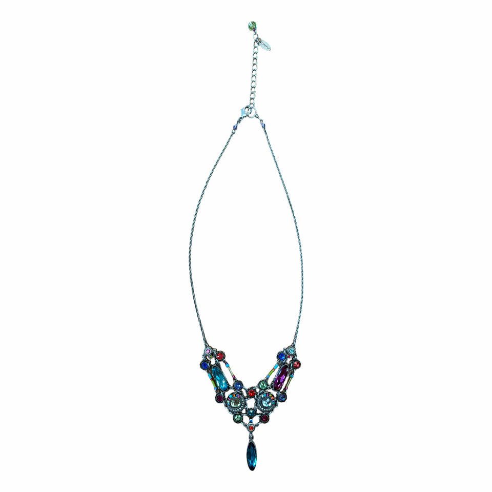FIREFLY LA DOLCE VITA ANTIQUE SWAROVSKI CRYSTALS & CZECH GLASS BEAD NECKLACE