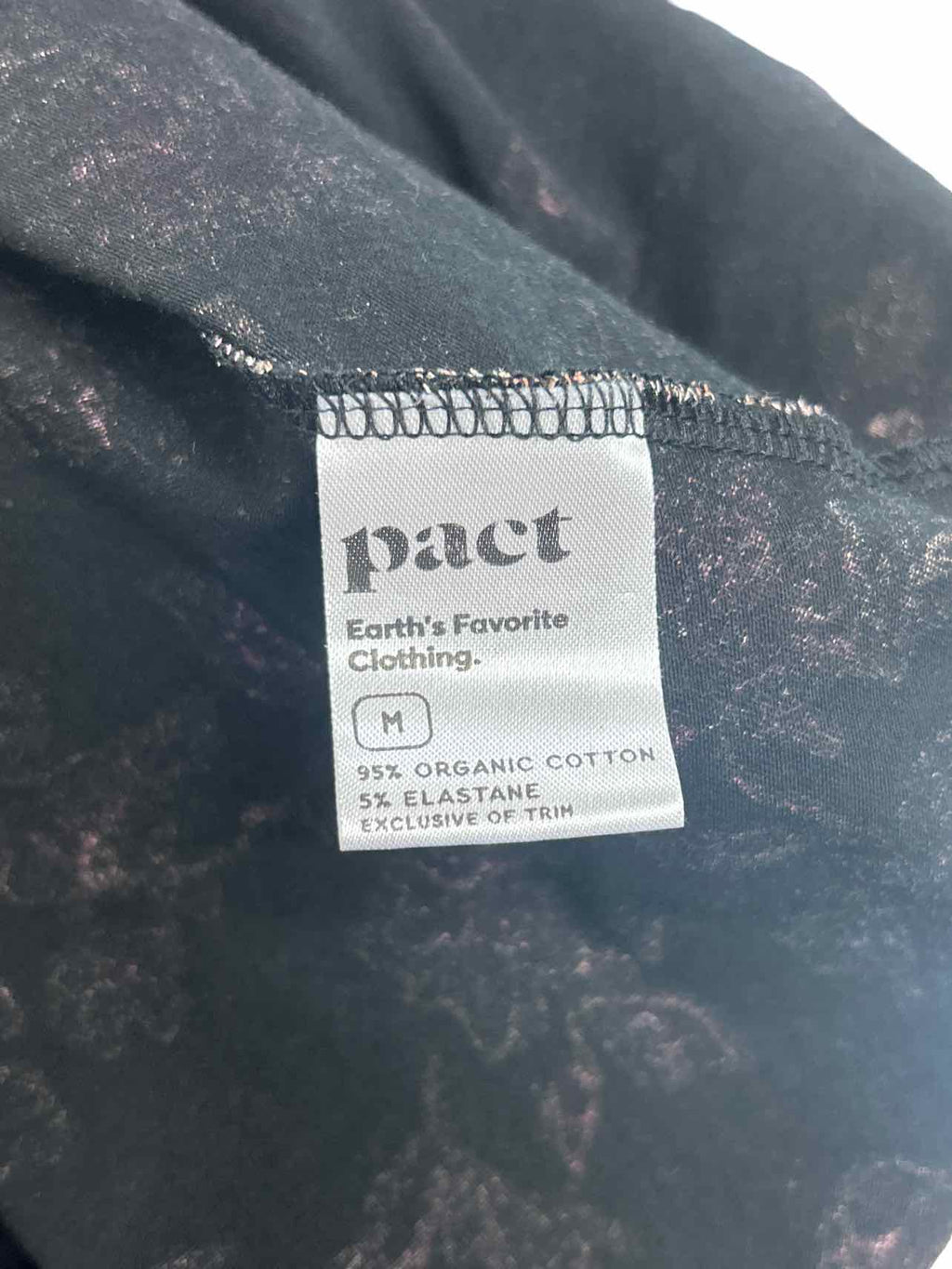 PACT V-NECK FIT & FLARE SS MIDI DRESS SIZE: M