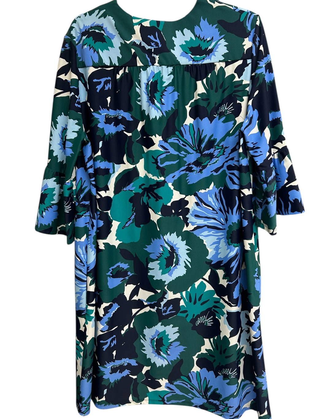 NWT JUDE CONNALLY  KERRY WILDFLOWER JADE W/BELL SLEEVES DRESS SIZE XXL