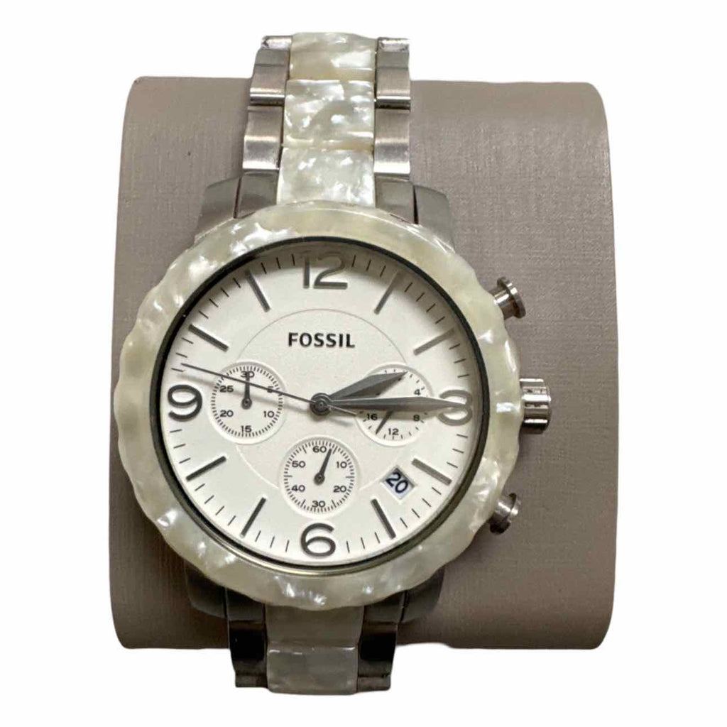 FOSSIL QUARTZ NATALIE WATCH WHITE/SILVER