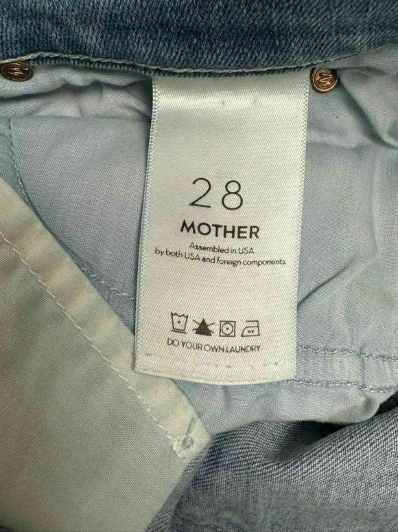 MOTHER THE STUNNER ANKLE FRAY IN HIT THE JACKPOT DENIM JEANS SIZE 28