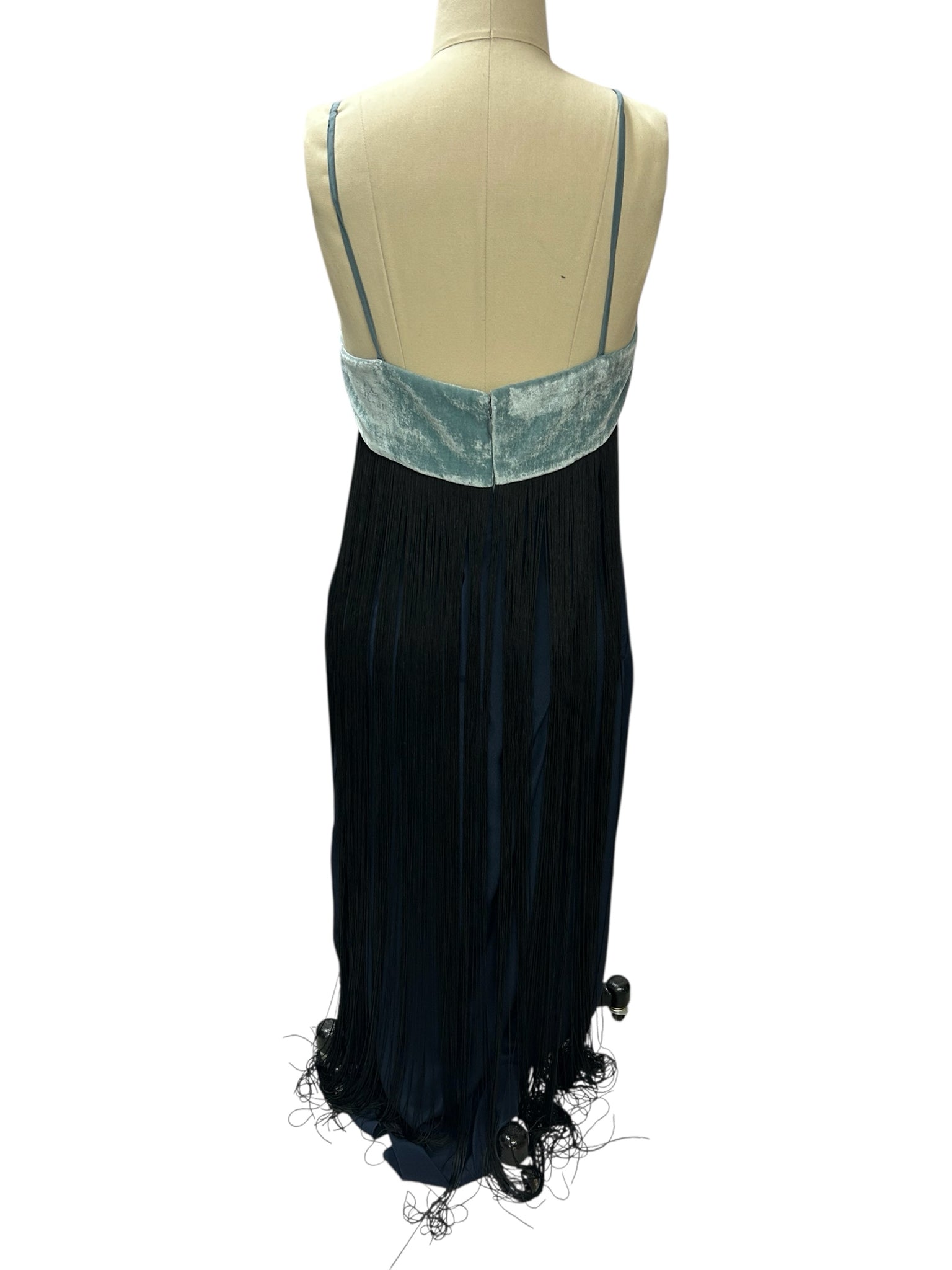 REBECCA TAYLOR NEW WITH TAGS FRINGE OVERLAY SLIP DRESS SIZE 12