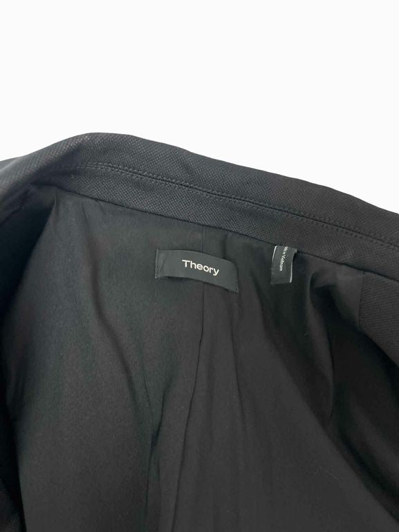 THEORY CLASSIC SHRUNKEN PATCH POCKET COTTON BLEND BLAZER SIZE: 8