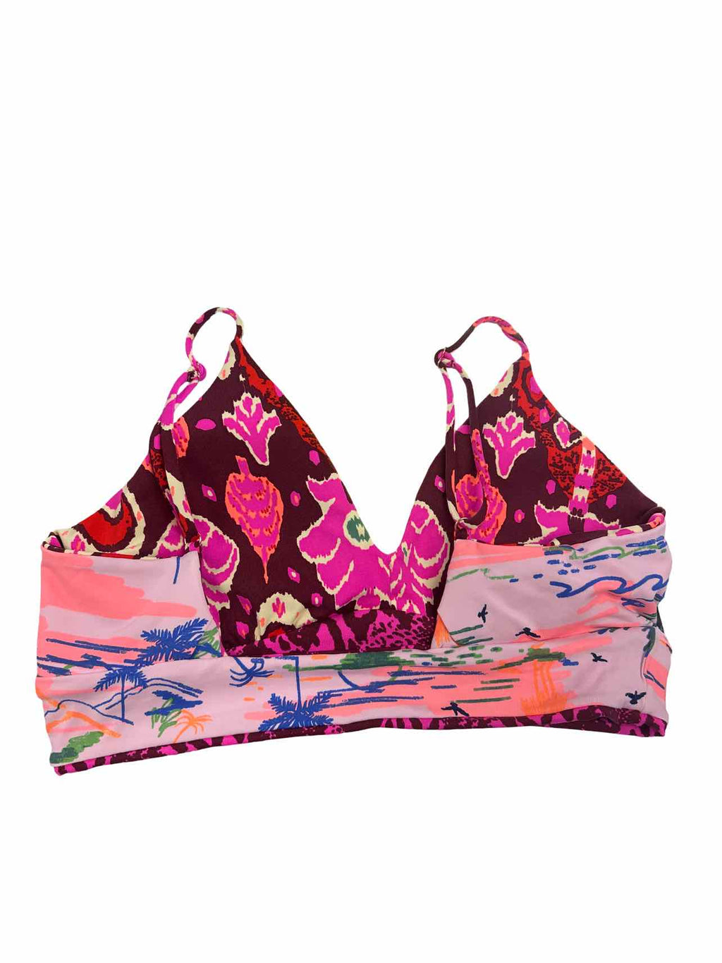 MAGII NWT REVERSIBLE SWIM TOP PALMS SIZE: M