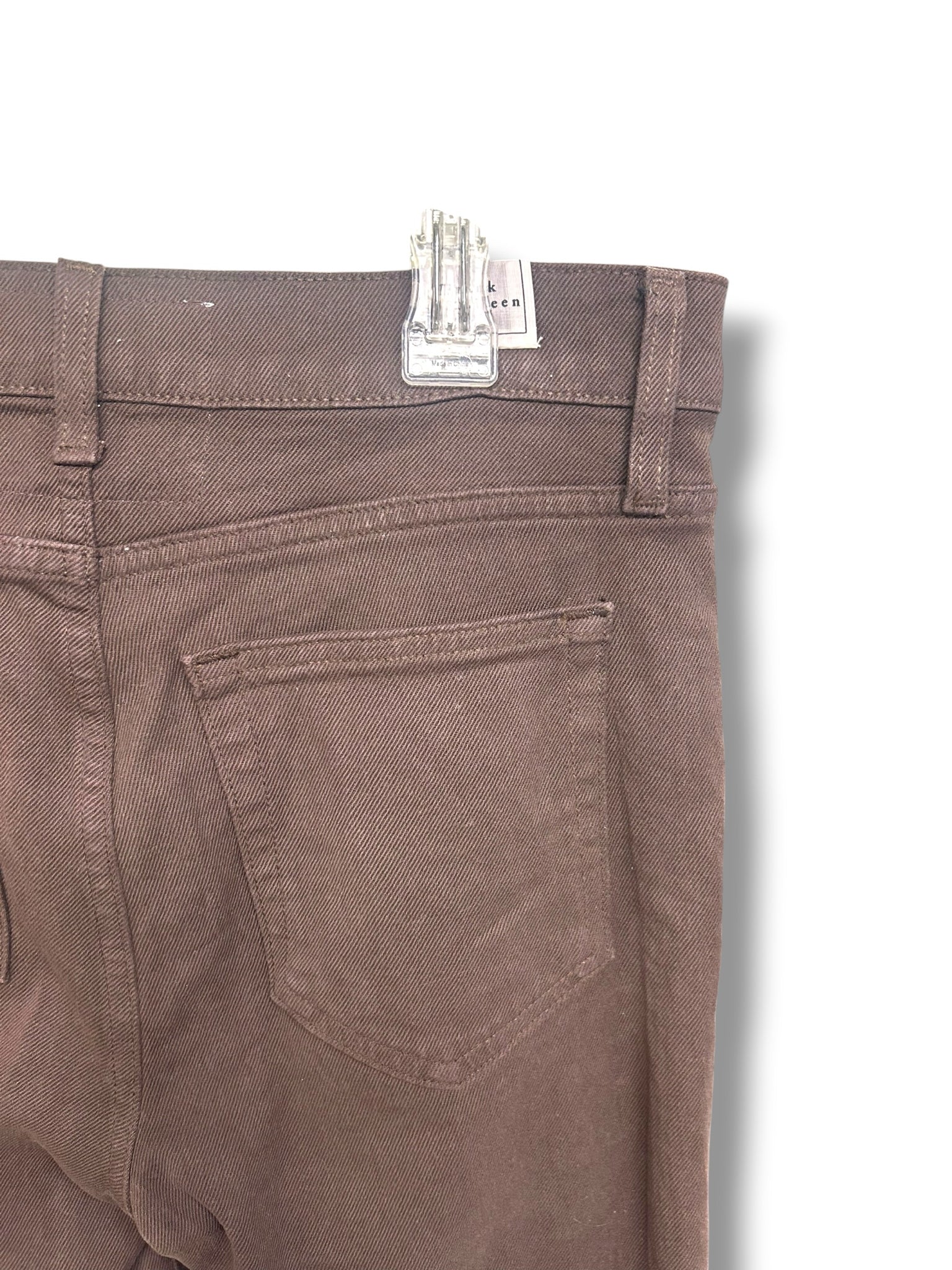 FRANK & EILEEN CORK EVERYDAY ANKLE CHOCOLATE BROWN JEANS SIZE 27