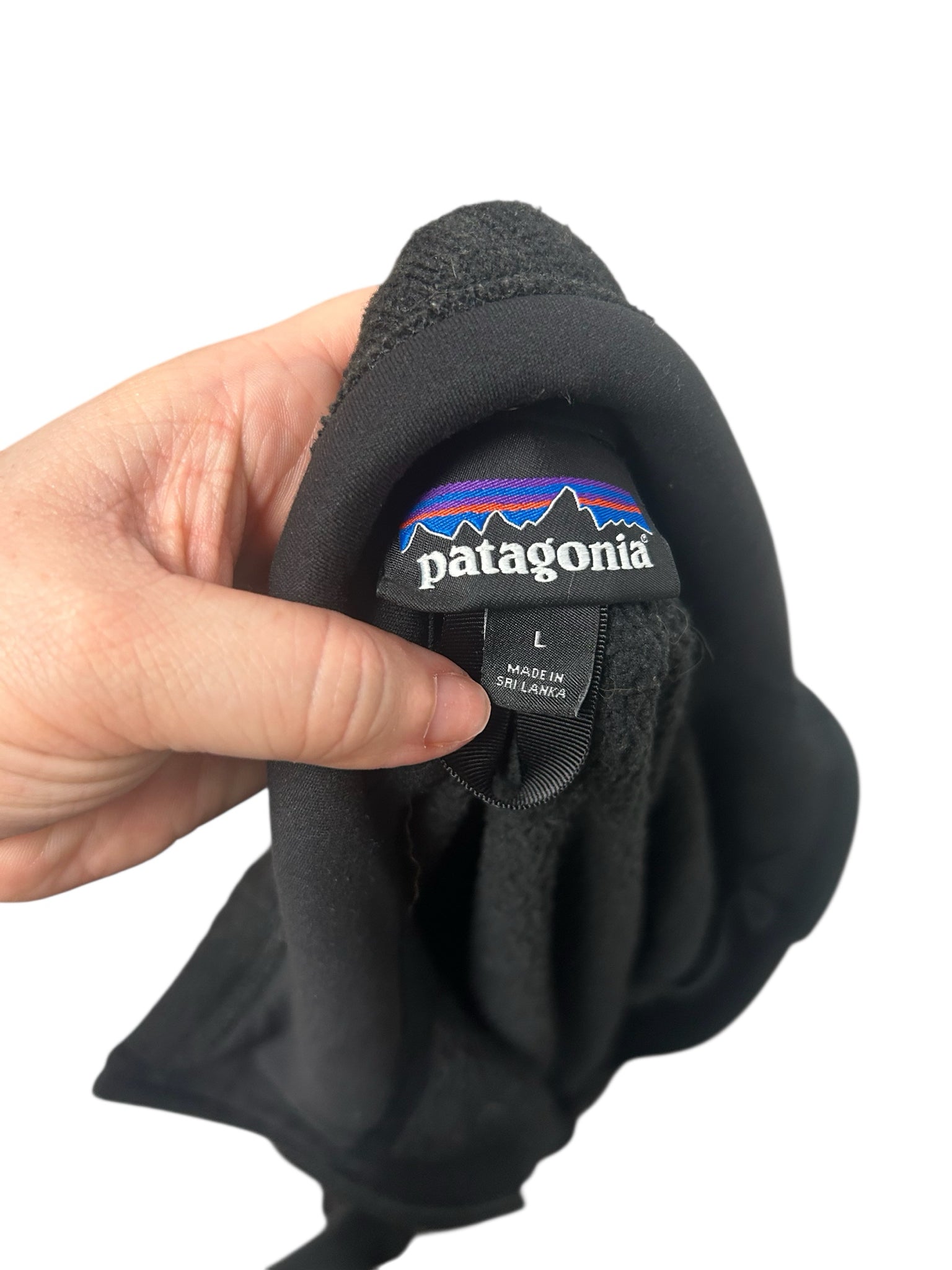 MEN'S PATAGONIA BLACK BETTER SWEATER FULL ZIP FLEECE JACKET SIZE LARGE
