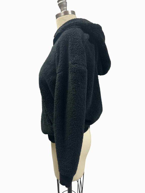 ATM FULL ZIP SHERPA HOODED JACKET SIZE: XS