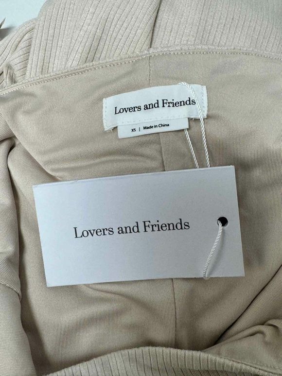 LOVERS AND FRIENDS NWT! SARIAH MIDI CREAM DRESS SIZE XS