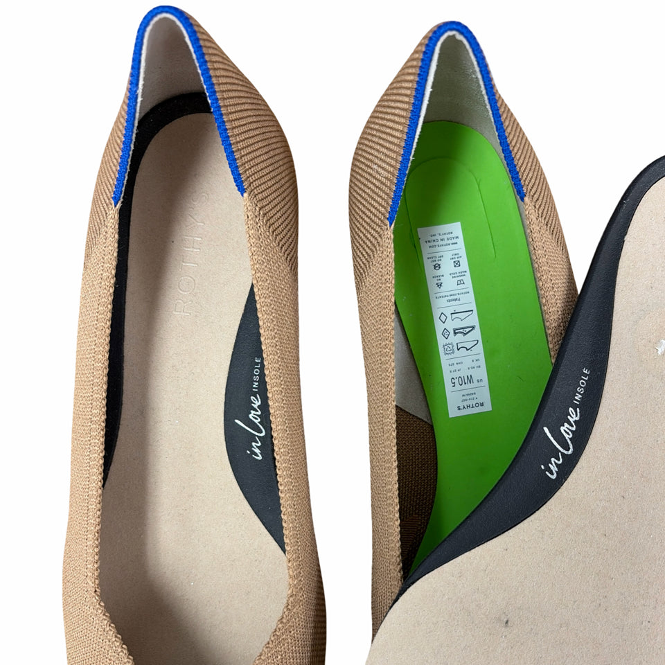ROTHY'S THE HIGH POINT WREN CAPTOE KNIT BLOCK HEEL SIZE 10.5