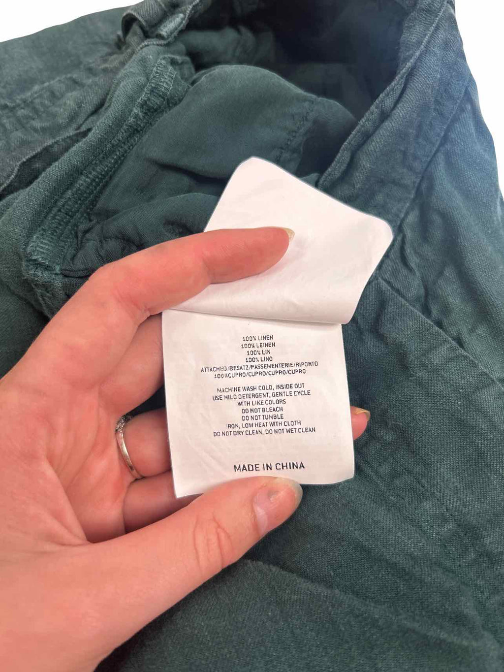 RUNDHOLZ TULIP LINEN WIDE LEG TROUSER SIZE: XS