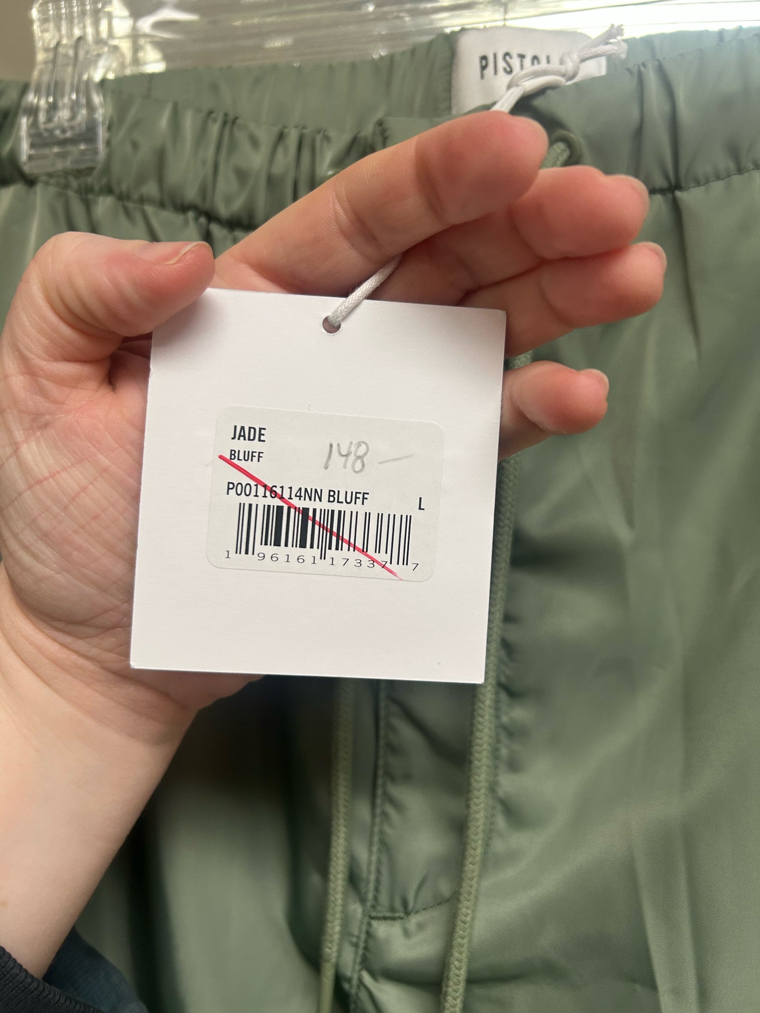 NWT PISTOLA LIGHTWEIGHT GREEN CARGO BLUFF PANTS SIZE LARGE