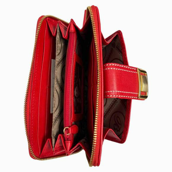 BRIGHTON NEW! TRENDORO ZIP AROUND RED WALLET