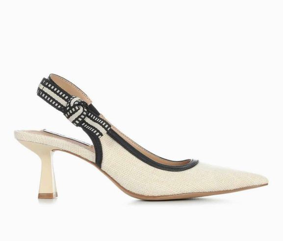 STEVE MADDEN SVALEREE SLINGBACK KITTEN SANDAL SIZE: 9.5