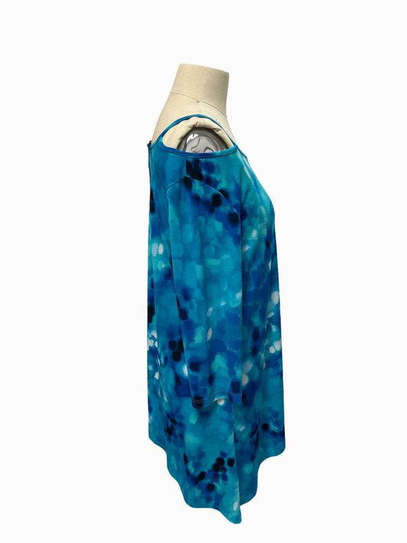 CLARA SUN WOO DRAPED 3/4 SLV TOP SIZE: M