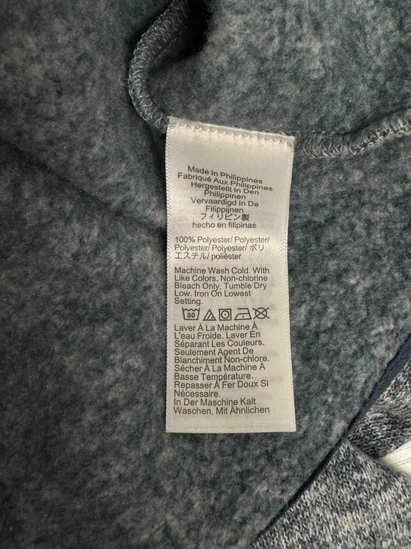 JCREW AUTHENTIC 1/4  ZIP LIGHT BLUE FLEECE SIZE L