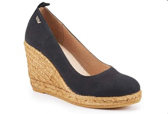 VISCATA MARQUESA CANVAS ESPADRILLE WEDGE PUMP SIZE: 41