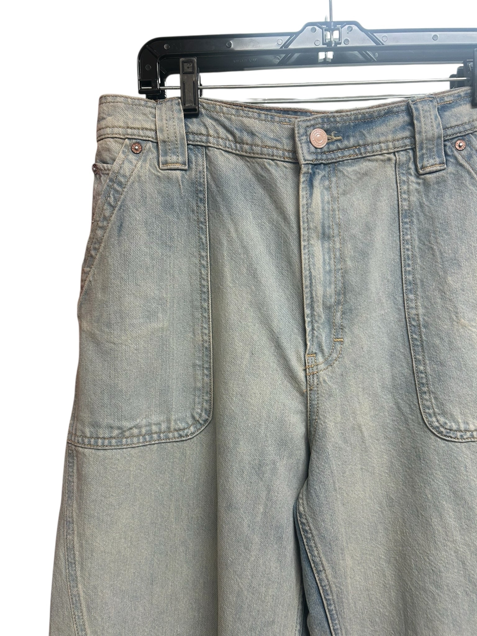 WE THE FREE HAYWIRE HIGH RISE STONE WASH SKATER JEANS SIZE 29