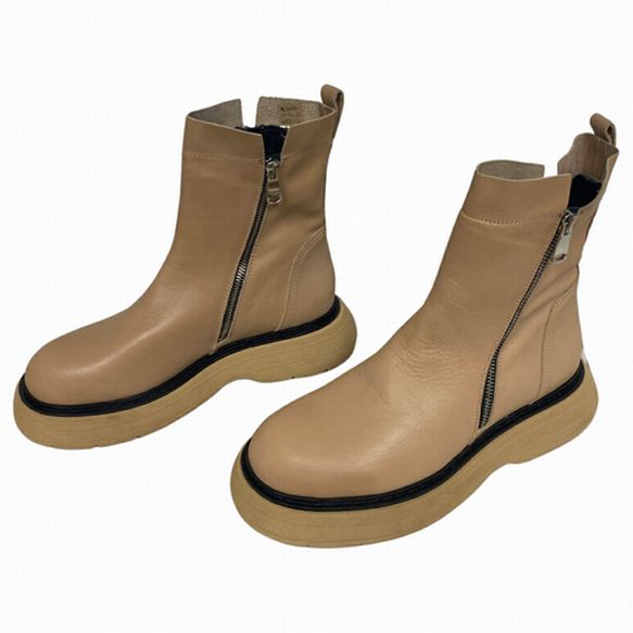 FREE PEOPLE MARA DOUBLE ZIP MOTO PLATFORM BOOTS SIZE: 41