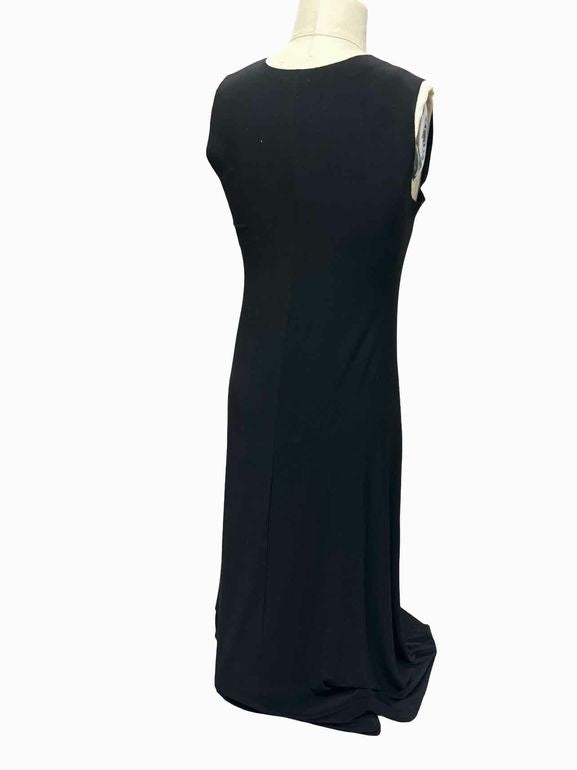 NORMA KAMALI LONG BLACK SLEEVELESS SWING DRESS SIZE:  XS