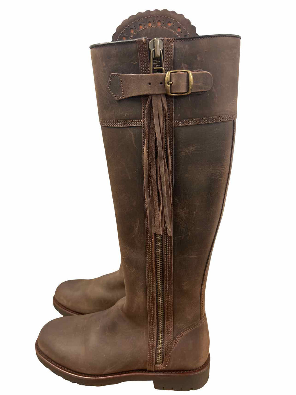 ANTHROPOLOGIE PENELOPE CHILVERS LONG TASSLE BOOT SIZE: 38