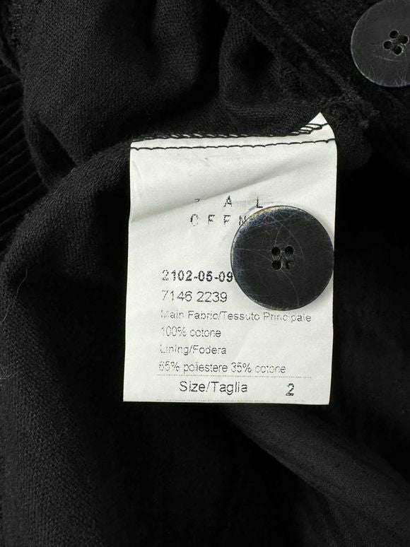 PAL OFFNER WIDE CORDUROY PENGUIN LAGENLOOK BLACK JACKET STEAM PUNK SIZE XS