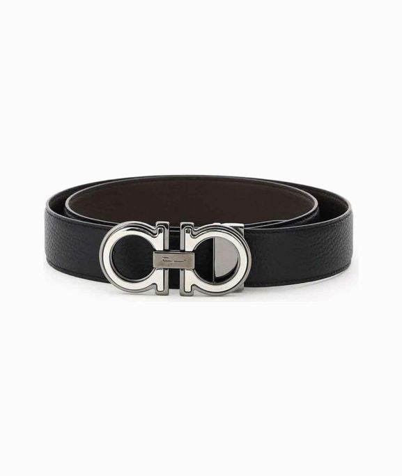 FERRAGAMO REVERSIBLE GANCINI BELT SIZE: XS/S