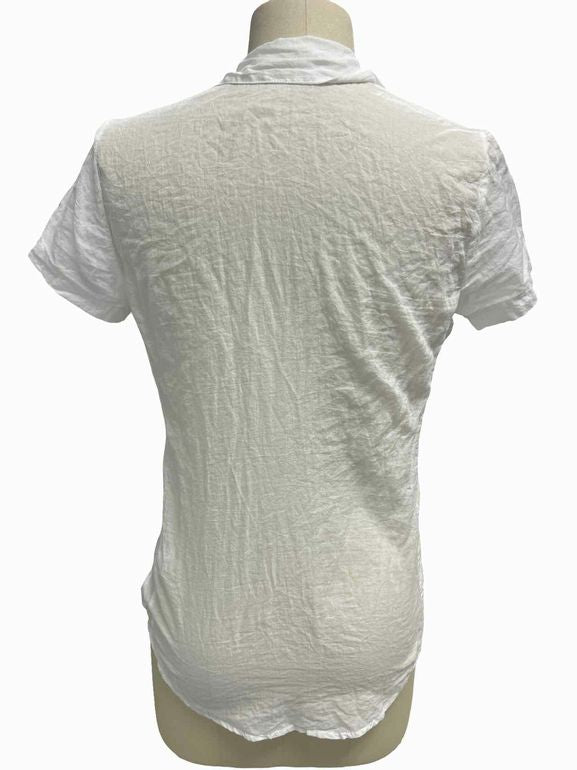 HAZEL BROWN 100% COTTON CAP SLEEVE BLOUSE GARMENTORY SIZE: 2