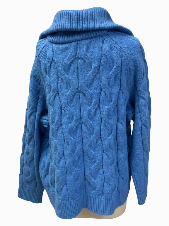 TALBOTS SNWT CABLE KNIT ZIP UP SIZE: 2X