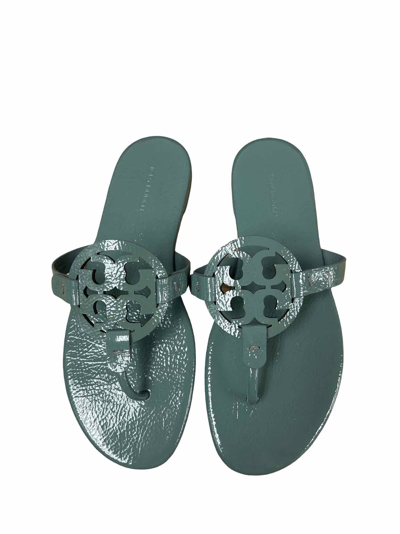 TORY BURCH PATENT MILLER SANDAL SIZE: 8.5