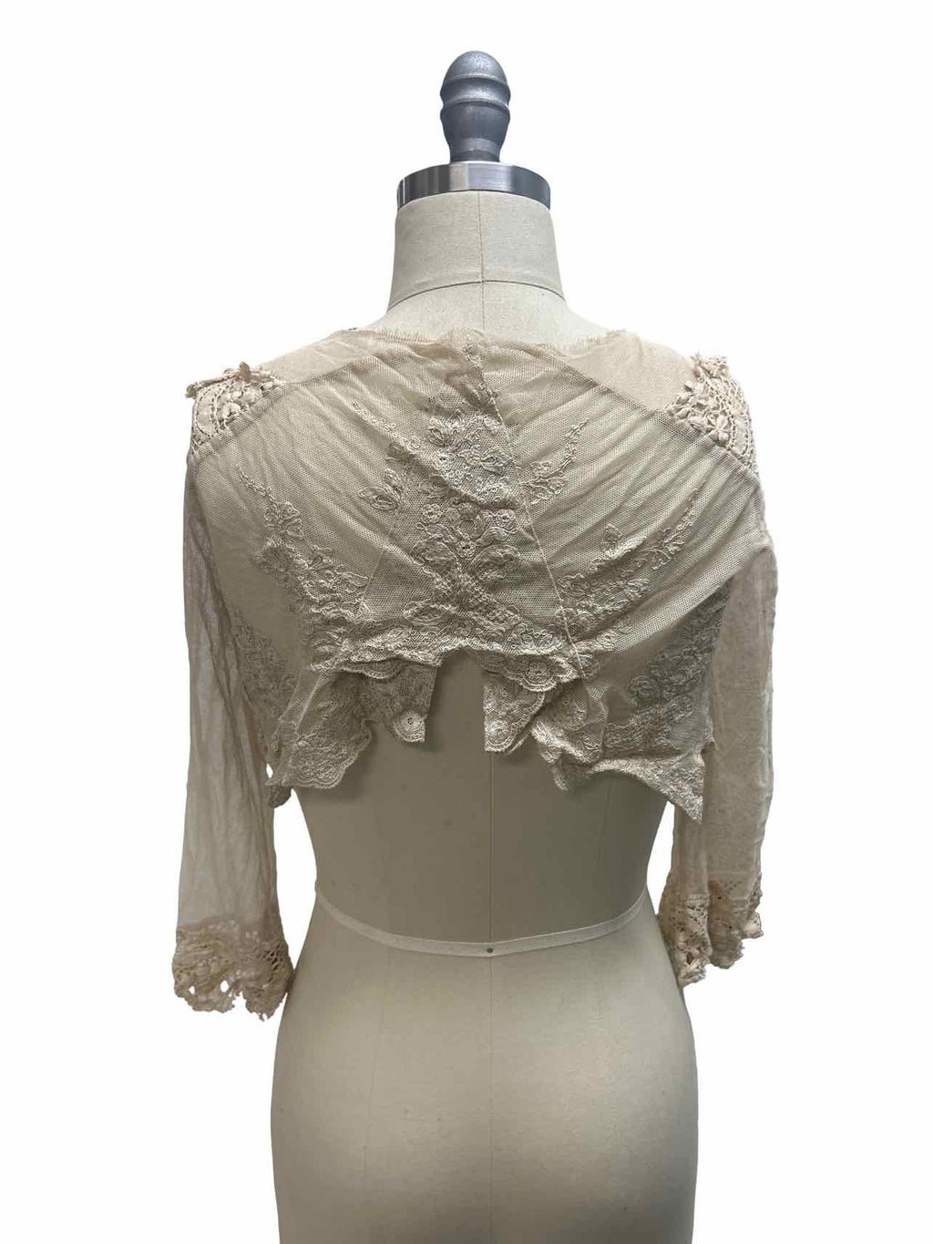 GARY GRAHAM 100% COTTON LACE CROP CARDIGAN SIZE: 2
