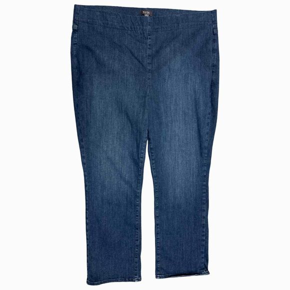 NYDJ SLIM BOOTCUT PULL ON DENIM JEANS IN DECKER SIZE1XL