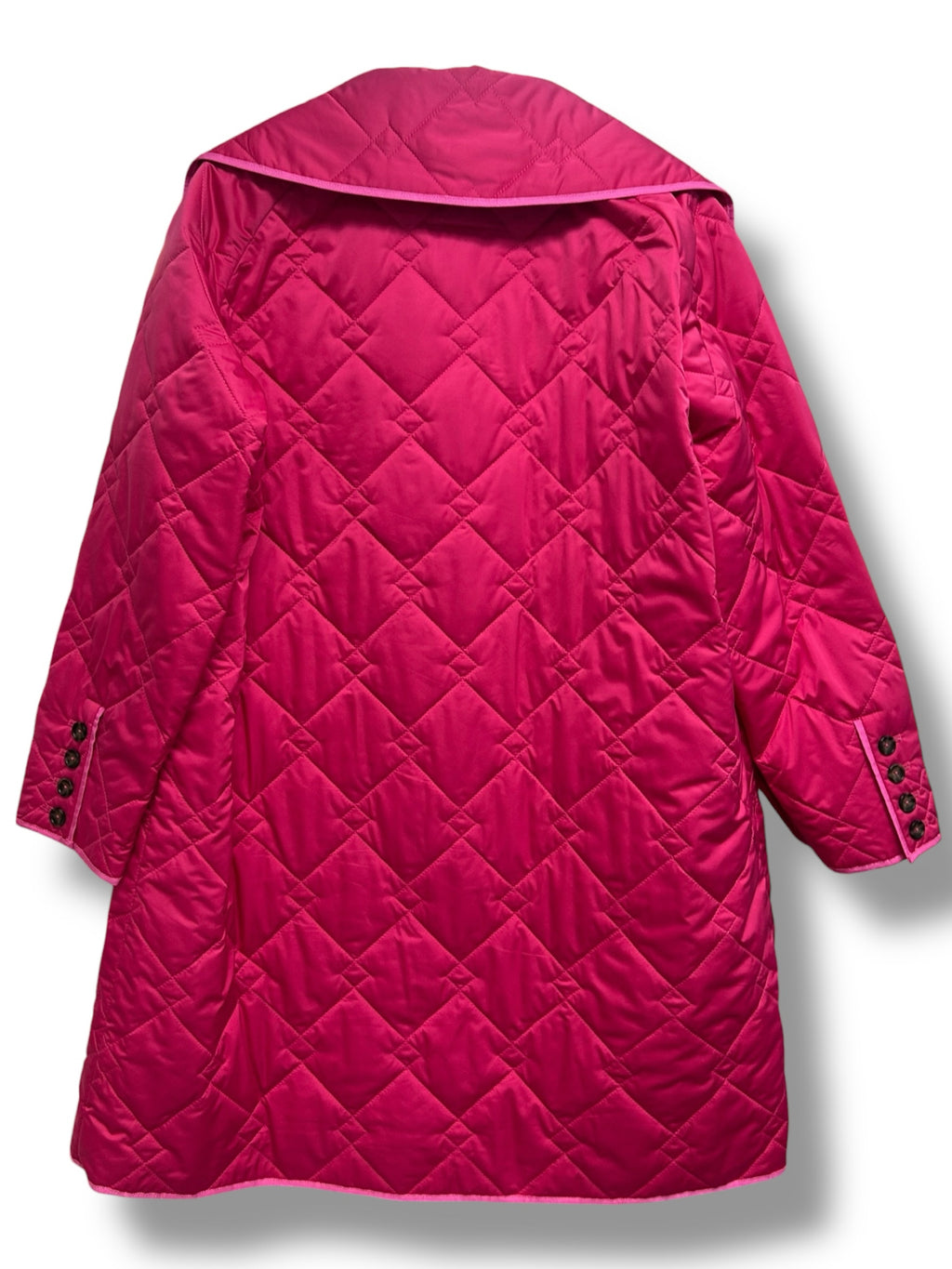 JANE POST THE ICONIC JANE QUILTED  BRIGHT RASPBERRY PINK JACKET SIZE XL - WEARHOUSE  CONSIGNMENT