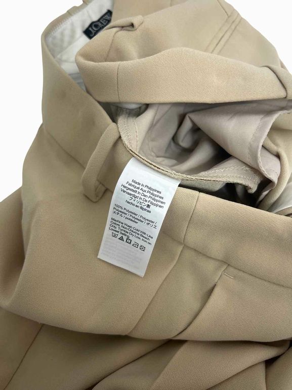 JCREW ESSENTIAL STRAIGHT CITY CREPE TROUSER  SIZE: 12