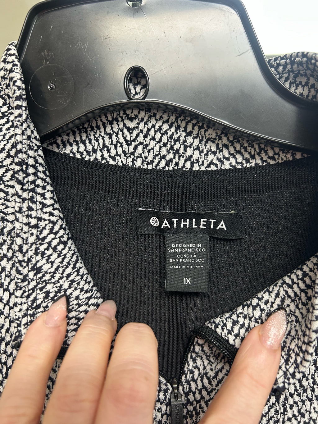 ATHLETA DELANCY HERRINGBONE BRAIDEN QUARTER ZIP DRESS SIZE 1X - WEARHOUSE  CONSIGNMENT