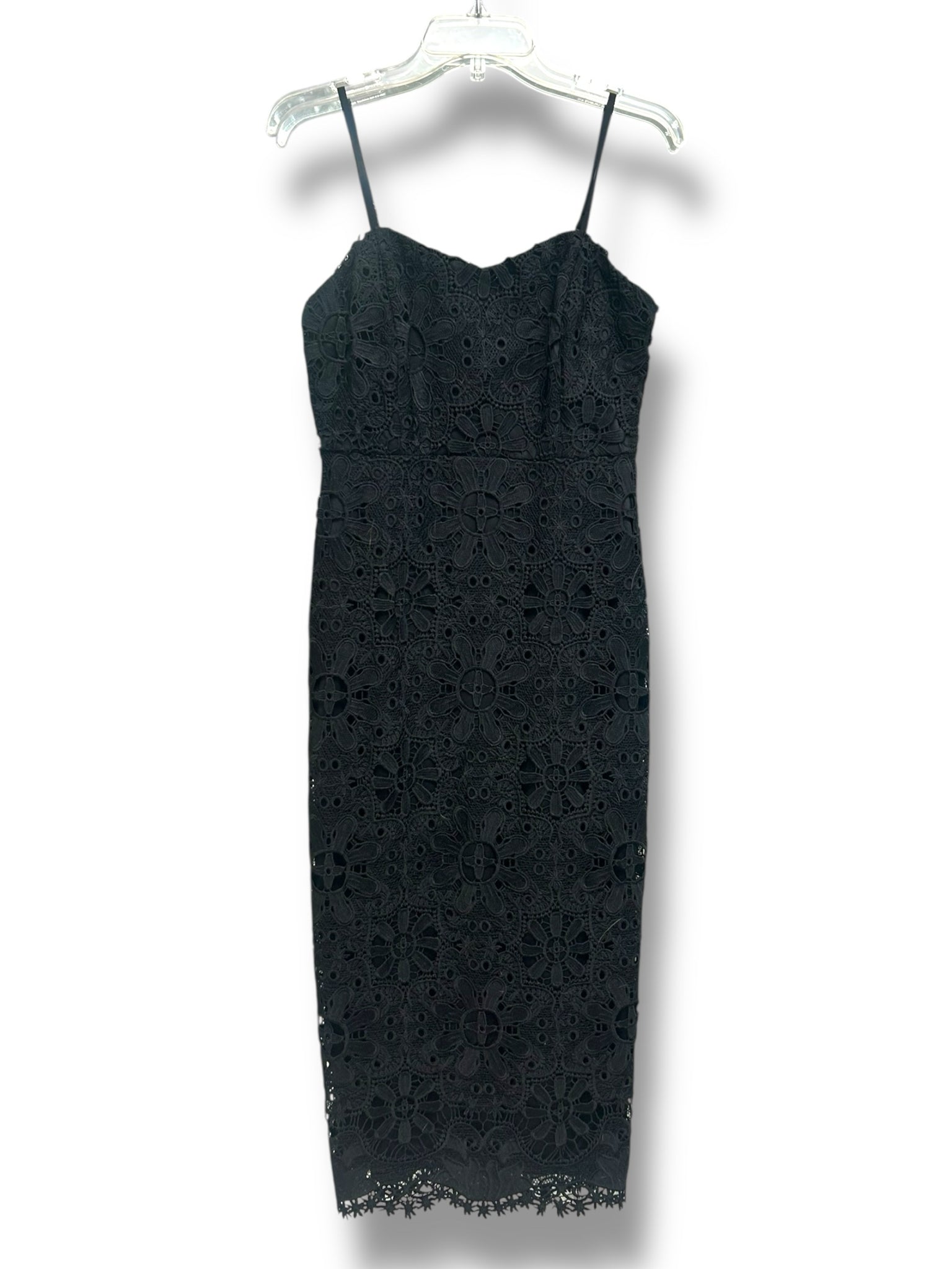 NWT ALTR'D STATE BLACK LACE MIDI ADJUSTABLE STRAP SHEATH DRESS SIZE M - WEARHOUSE  CONSIGNMENT