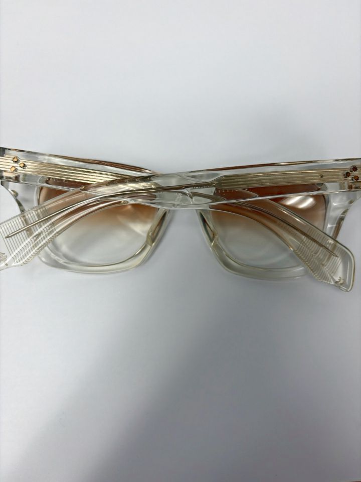 JACQUES MARIE MAGE DEALAN CLEAR ACETATE BROWN GRADIENT SUNGLASSES 150-201