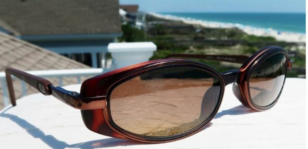 MAUI JIM VINTAGE HANA MJ124 POLARIZED SUNGLASSES RUBY WINE