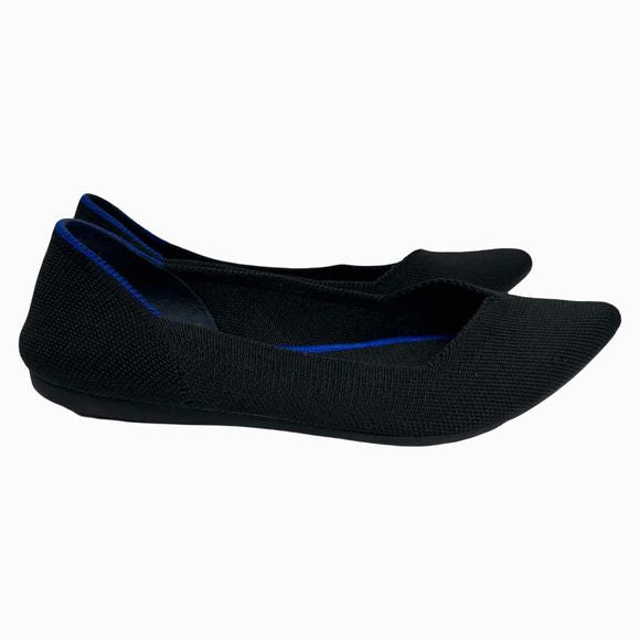 ROTHY'S THE POINT BLACK  SLIP ON SIZE 6.5