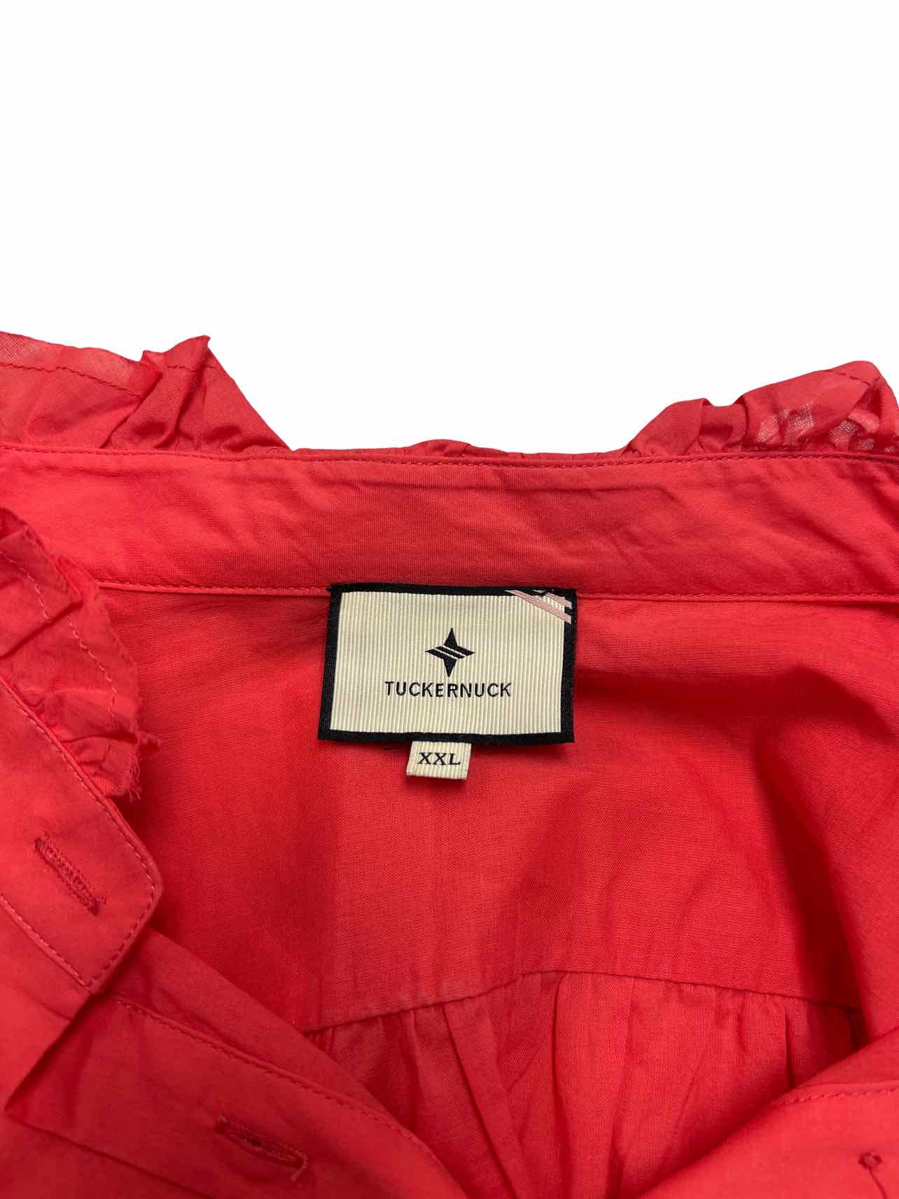 TUCKERNUCK SCORAL TEAGAN POPOVER SHIRT SIZE: 2X