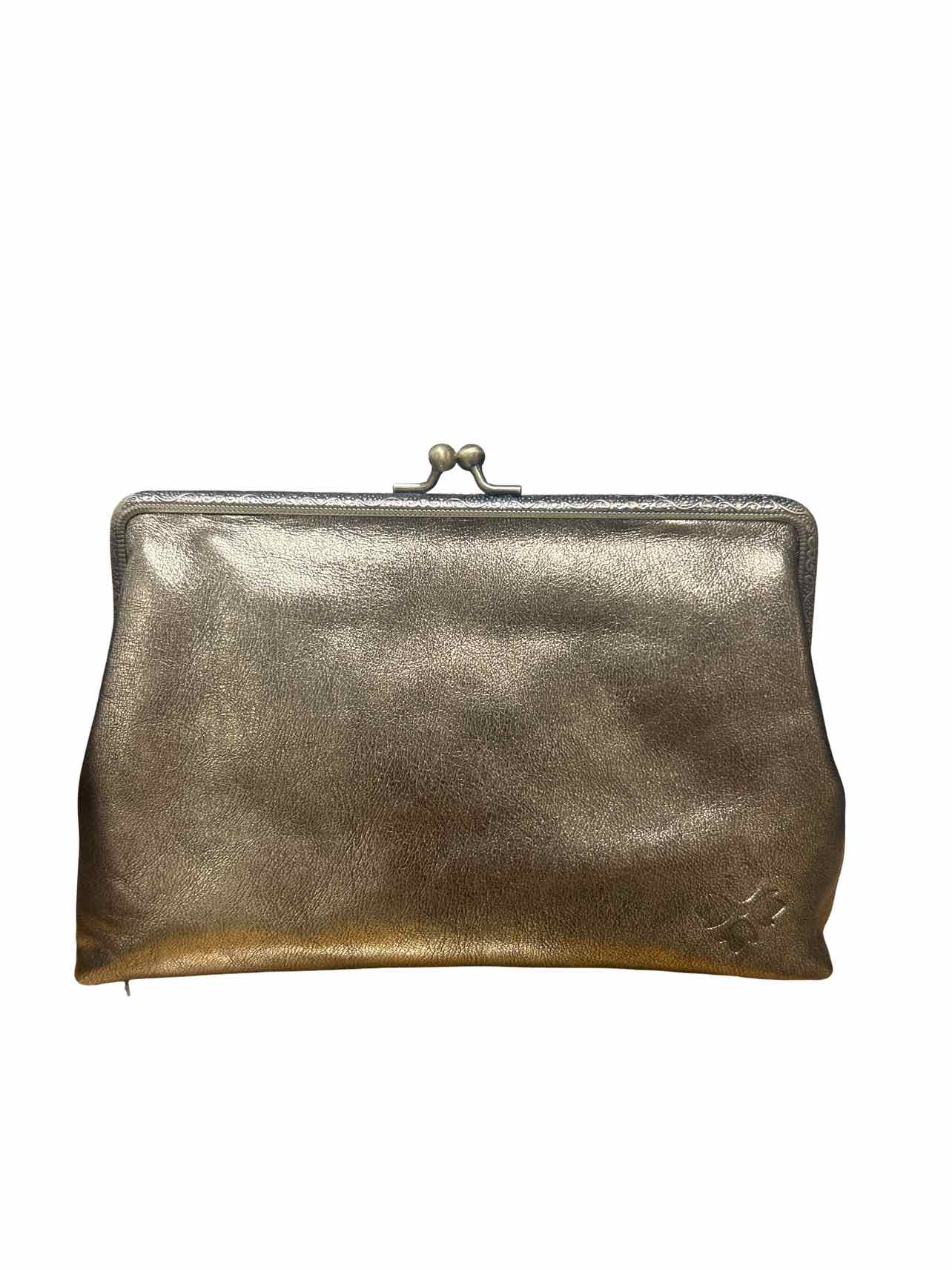 PATRICIA NASH NWT BORRIANA GOLD ROSE FRAME CROSSBODY