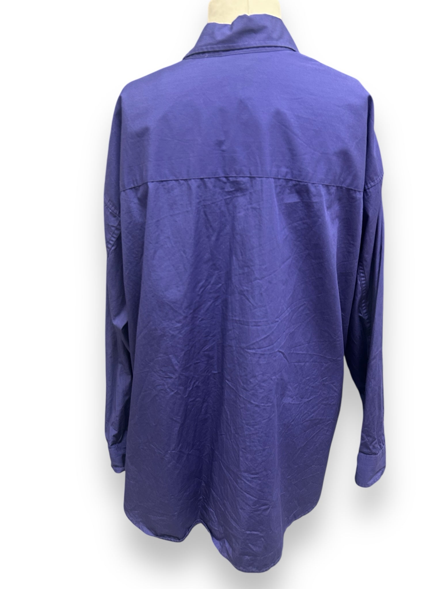 ARITZIA WILFRED FREE OVERSIZE PURPLE BUTTON UP SIZE SMALL