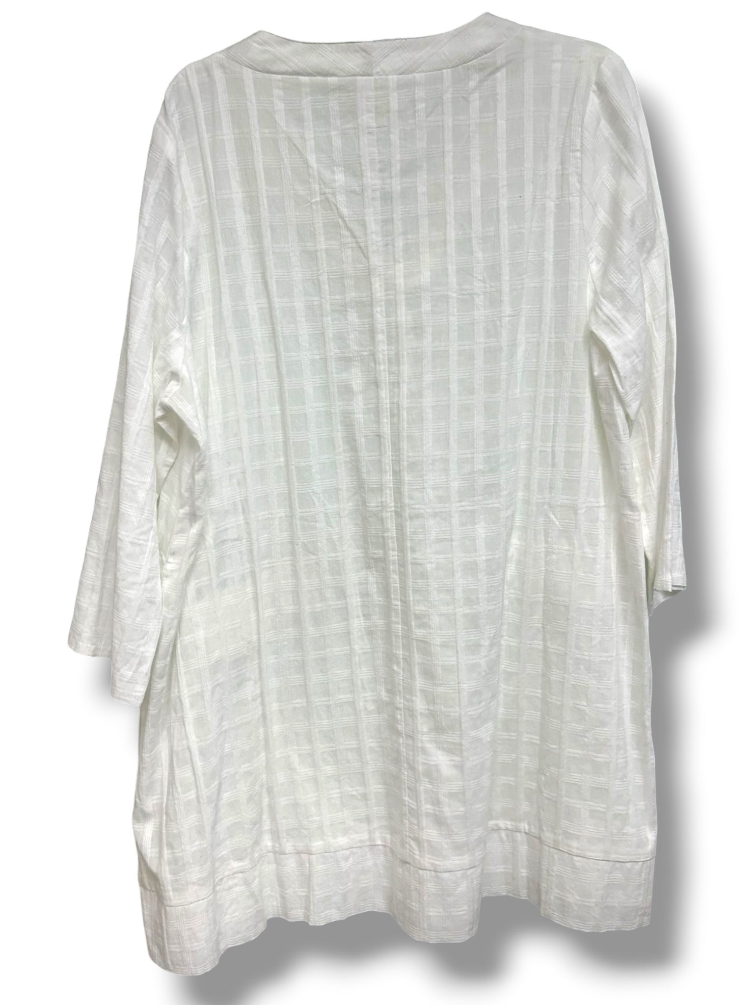 POMANDER PLACE TUCKERNUCK WHITE CAROLINA CAFTAN MINI TUNIC SIZE XXL