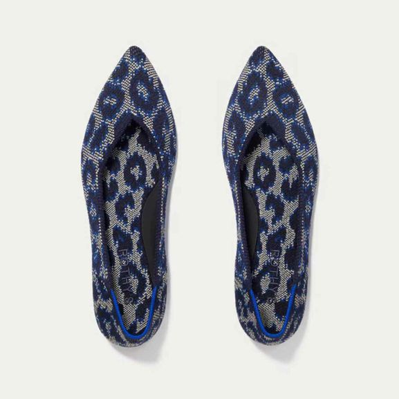 ROTHY'S POINT II INDIGO CAT FLAT SIZE: 10