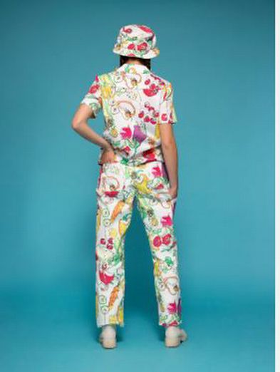 KEITH KELLY VEGGIE GARDEN COTTON DOUBLE KNEE WORK PANTS SIZE: M