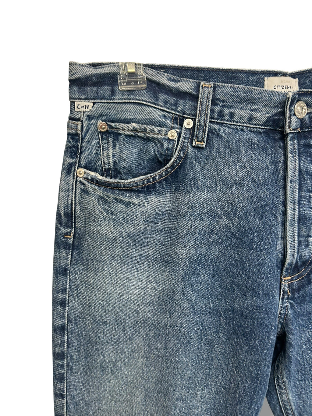 CITIZENS OF HUMANITY BUTTON FLY PREMIUM VINTAGE ISLA SLIM STRAIGHT JEANS