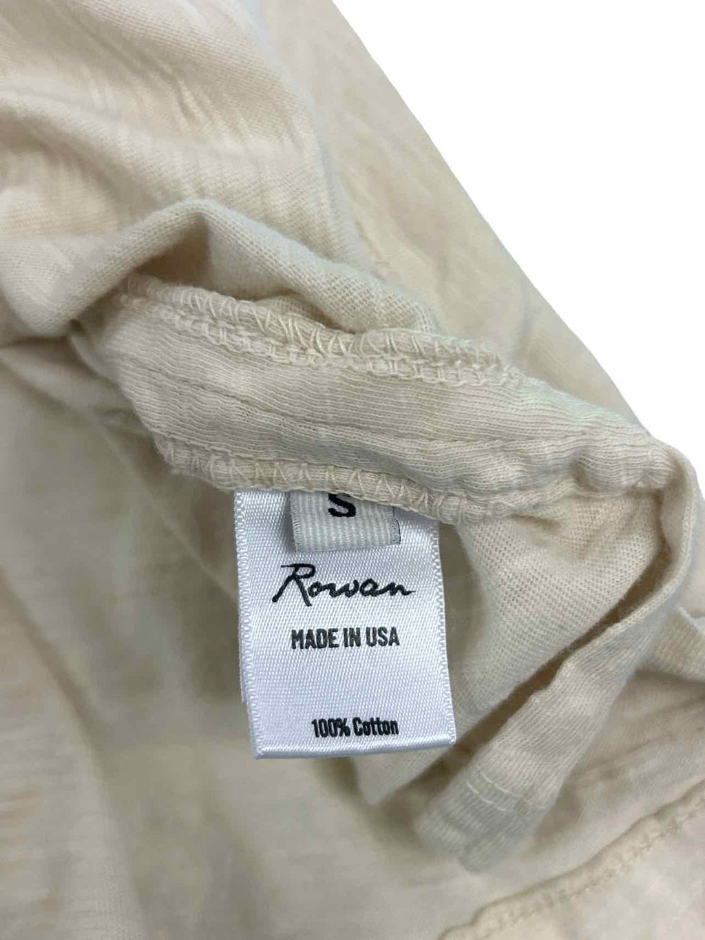 REFORMATION ROWAN SAVANNAH SLUB COTTON MUSCLE TANK SIZE: S