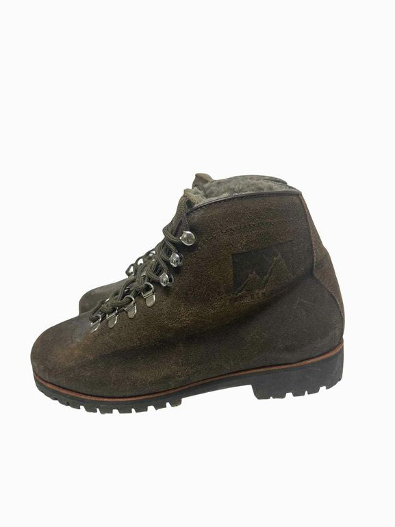 GOLDEN GOOSE SHEARLING HIKING BOOTS SIZE: 38