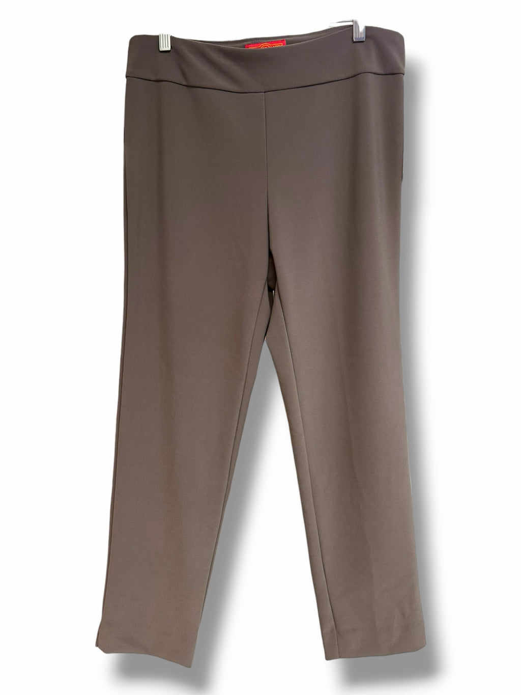 NWT KRAZY  LARRY TAN PULL ON MICROFIBER ANKLE PANTS SIZE 12