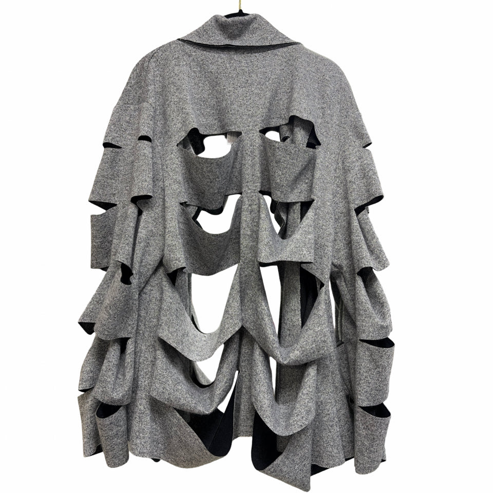 NEW WITH TAGS KOZAN ART TO WEAR LAGENLOOK SERENA COAT IN ROCK GRAY SIZE LARGE