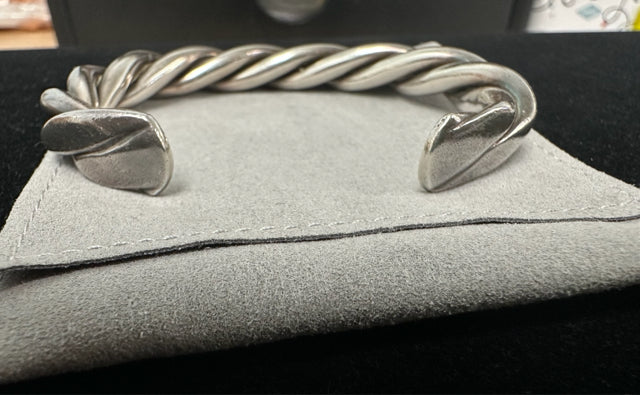 SILPADA B0014 STERLING TRIBAL TWISTED CUFF BRACELET
